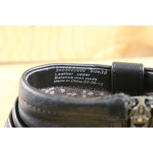 Dansko Boots Womens 7.5 Black Leather Ruched Buffy Ankle Bootie Zip Shoes - Picture 7 of 9